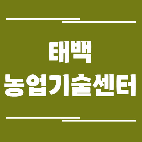 태백농업기술센터 전화번호, 주소, 위치, 업무