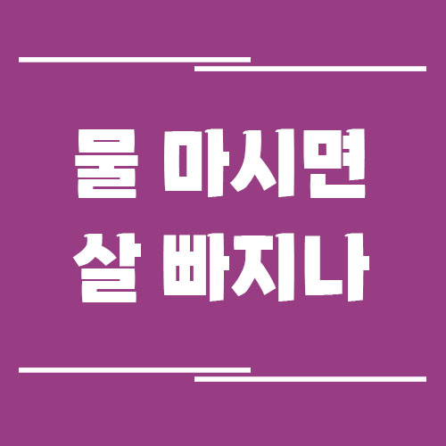 Read more about the article 물을 많이 마시면 진짜 살이 빠질까요?