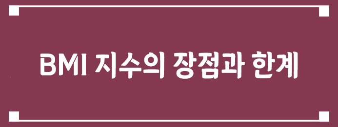BMI 지수의 장점과 한계