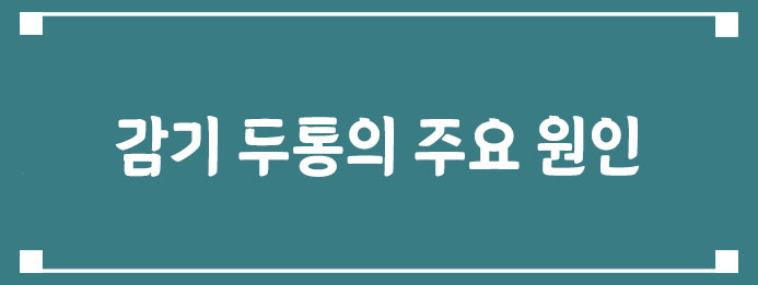 감기 두통의 주요 원인