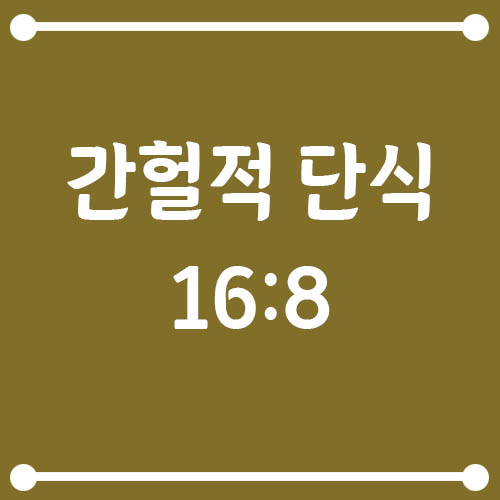Read more about the article 간헐적 단식 16:8 방법, 부작용까지 솔직하게 정리했습니다